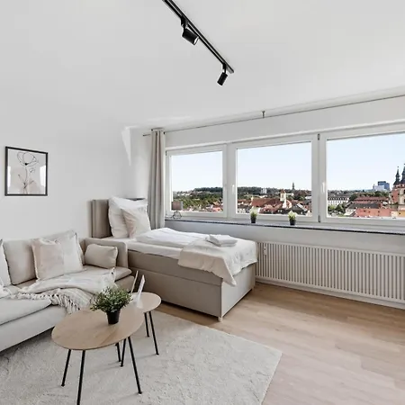 公寓 Malu - Ueber Den Daechern Der Stadt, Zentrum, Parkhaus, Panorama, Terrasse, Hoechste Der Stadt 路德维希堡